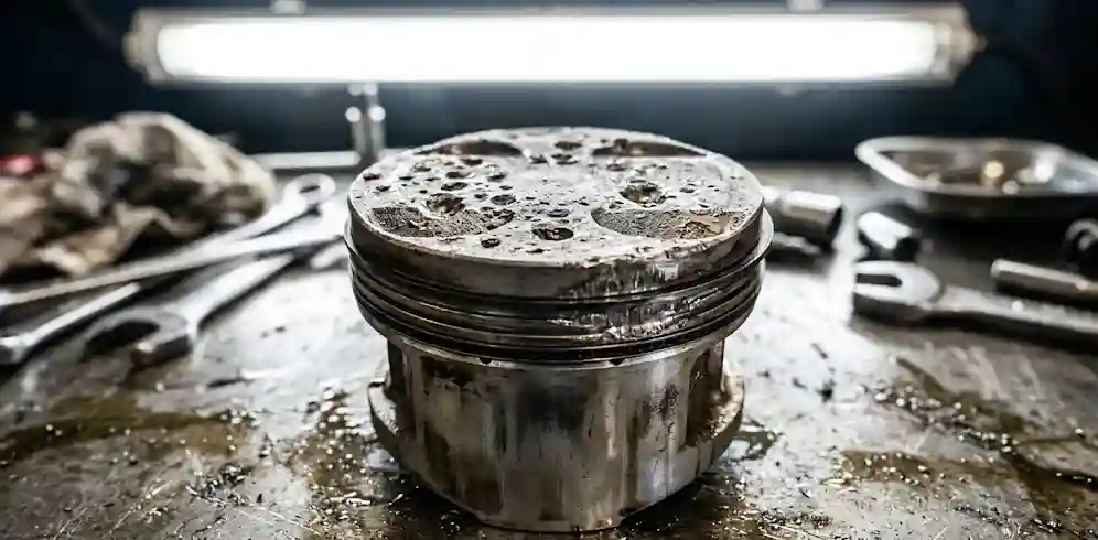 melted piston from street engine running too much boost without fuel upgrades